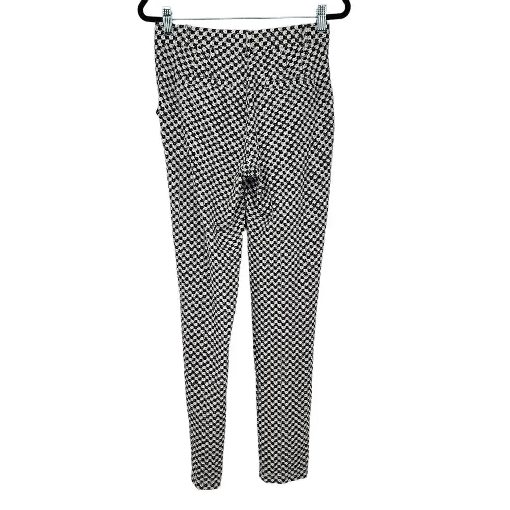 Betabrand Catstooth Chino Herringbone Pants High Waist Cat Print  Size Small
